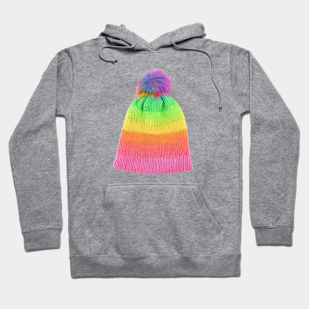 Rainbow Knit Hat Photo Hoodie by bumblefuzzies